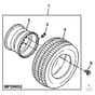 John Deere 1905 - PC9386 - Rear Wheels - ST501773