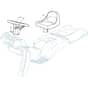 2040H - 2004-2005 - 299941933/MOU - Mountfield Ride On Mower Seat and Steering Wheel Diagram
