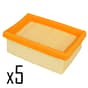 Main Air Filters, Pack of 5 fits Stihl TS400