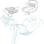 2243H-SD Twin - 2017-2020 - 2T1845283/M17 - Mountfield Ride On Mower Seat and Steering Wheel Diagram