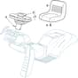 2448H-SD Twin - 2019-2020 - 2T1945283/M17 - Mountfield Ride On Mower Seat and Steering Wheel Diagram