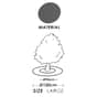 Genuine Grimsholm Green Robot Mower Ring (Dark Graphite) - 90cm x 120cm - ONLY 1 LEFT