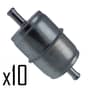 Briggs & Stratton 16hp - 24hp Fuel Filter, Pack of 10 (Metal) - 691035