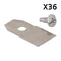 Husqvarna Automower Blade Set, Pack of 36 - 577 86 46-03 (Double Edge)