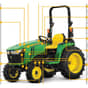 John Deere 3038E Compact Tractor - Quick Reference Guide