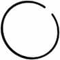 Piston Ring 49mm x 1.5mm, Single - 1127 034 3006