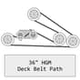 Genuine Countax & Westwood Transmission/ Spreader Belt - 228001000