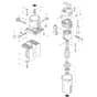 Makita 3704 - Trimmer 6mm - Power Tool Diagram