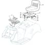 4000TH - 2012-2013 - 2T1710383/M12 - Mountfield Ride On Mower Seat and Steering Wheel Diagram