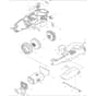 Makita 4013D - Cordless Cleaner - Power Tool Diagram