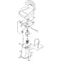 4125M - 2005 - 13-6101-96 - Mountfield Front Mower Seat Diagram