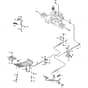 4135H - 2005 - 13-6102-96 - Mountfield Front Mower Foot Controls Diagram