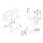 413 S - Bertolini Rotary Cultivator Hood and clutch 2 Diagram