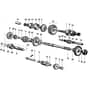 417 S - Bertolini Rotary Cultivator Gears (Gearbox) Diagram