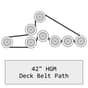 Countax & Westwood A V Series 42" HGM Cutter Belt (Deck Spindle) - 229503100