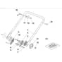 421 HP - 2008 - 294434143/UM8 - Mountfield Rotary Mower Lower Handle Diagram