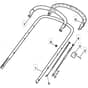 421 HP - 2009 - 294434143/UM9 - Mountfield Rotary Mower Upper Handle Diagram