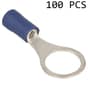Ring Terminals (10mm Blue Insulated) - Pack of 100