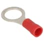 Ring Terminals (8mm Red Insulated) - Pack of 100