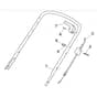 45 - 2005 - 24-3434-71 - Mountfield Rotary Mower Upper Handle Diagram