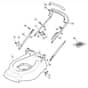 460R HP - 2010 - 294486023/M10 - Mountfield Rotary Mower Upper Handle Diagram