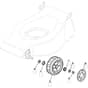 460R HP - 2010 - 294486023/M10 - Mountfield Rotary Mower Wheels Diagram