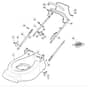 460R PD ES - 2008 - 294489523/UM8 - Mountfield Rotary Mower Upper Handle Diagram