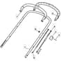 461 HP - 2009 - 294484043/UM9 - Mountfield Rotary Mower Upper Handle Diagram