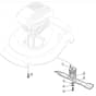 461 PD - 2010 - 299482243/M10 - Mountfield Rotary Mower Blade Diagram