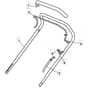 462 HP - 2008 - 294484038/UM8 - Mountfield Rotary Mower Upper Handle Diagram