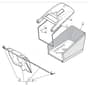 462 HP - 2010 - 299481238/M10 - Mountfield Rotary Mower Grass Bag Diagram