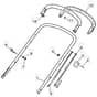 462 PD - 2010 - 299482233/M10 - Mountfield Rotary Mower Upper Handle Diagram