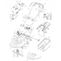 46 PD ES - 2005 - 23-3698-74 - Mountfield Rotary Mower Handle Diagram
