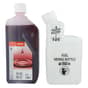 Genuine Stihl HP Two Stroke Oil 1 Litre & WAR TEC Mixing Bottle