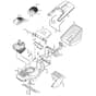480R - 2004 - 12-5786-81 - Mountfield Rotary Mower Grass Bag Diagram