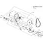 Masport 500 - 019085 - Jan 2011  7413291 - Rear Roller Assembly