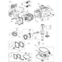5010 HP - 2009 - 291501043/M09 - Mountfield Rotary Mower WBE0702 Engine Diagram