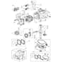 5010 PD SILENT - 2008 - 291552043/M08 - Mountfield Rotary Mower Engine - ST.WBE0701 Diagram