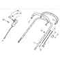 512 PD 4S BW INOX - 2010 - 291597033/M10 - Mountfield Rotary Mower Upper Handle Diagram