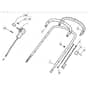 514 PD - 2008-2009 - 294538043/UM8 - Mountfield Rotary Mower Upper Handle Diagram