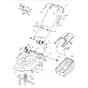 51 PD/ES - 2006 - 23-5698-75 - Mountfield Rotary Mower Handle Diagram