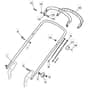 5310 PD - 2008 - 291572043/CAS - Mountfield Rotary Mower Upper Handle Diagram