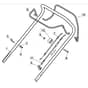 534 WSQE_B - 2017 - 295546528/AMZ - Mountfield Rotary Mower Upper Handle Diagram