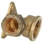 Wall Plate Elbow (15mm to 1/2" Babcock Tap)