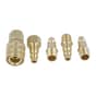 1/4" Male / Female Air Tool Quick Brass Coupler Set (5 Piece)