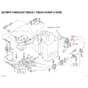 Takeuchi TB014, TB016 Pump to Valve Block P2 Hose - ONLY 1 LEFT