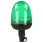 LED Green Flashing Safety Beacon, 12/24 Volt, (High Profile) - Flexi DIN Spigot Mount Fixing