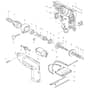 Makita 6811D - Battery Drywall Screwdriver - Power Tool Diagram