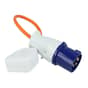 Generator Fly Lead Single 240V 16 Amp Plug to Single 13 Amp Socket