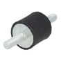 Anti-Vibration Mount Male M6 (D 20mm, H 19mm, Stud Length 17mm)